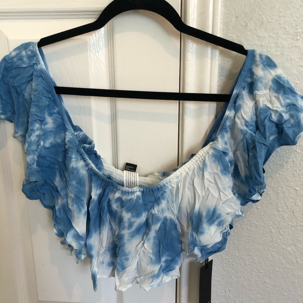 Tie dye super crop top
